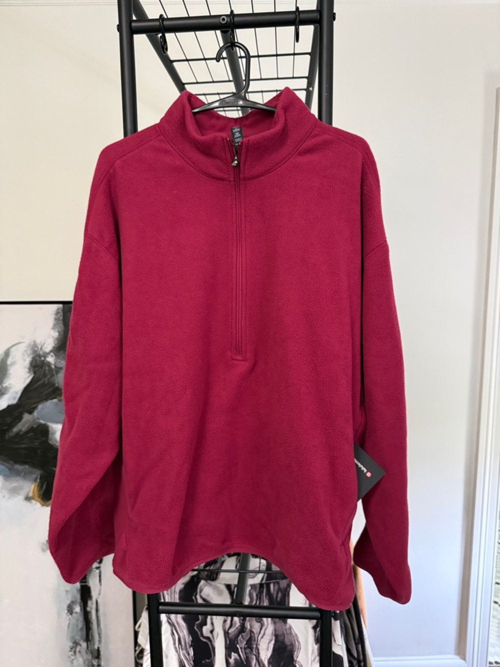 lululemon athletica Men's Half-Zip Fleece Pullover - Magenta/redish